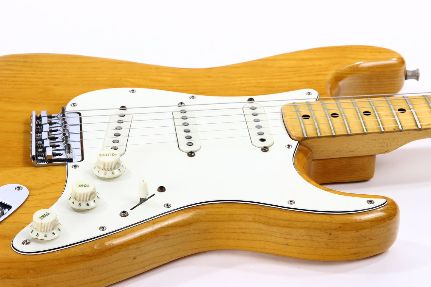 1975 Fender Stratocaster Natural Ash Hardtail - Vintage 1970's Strat! No Routes or Refins!
