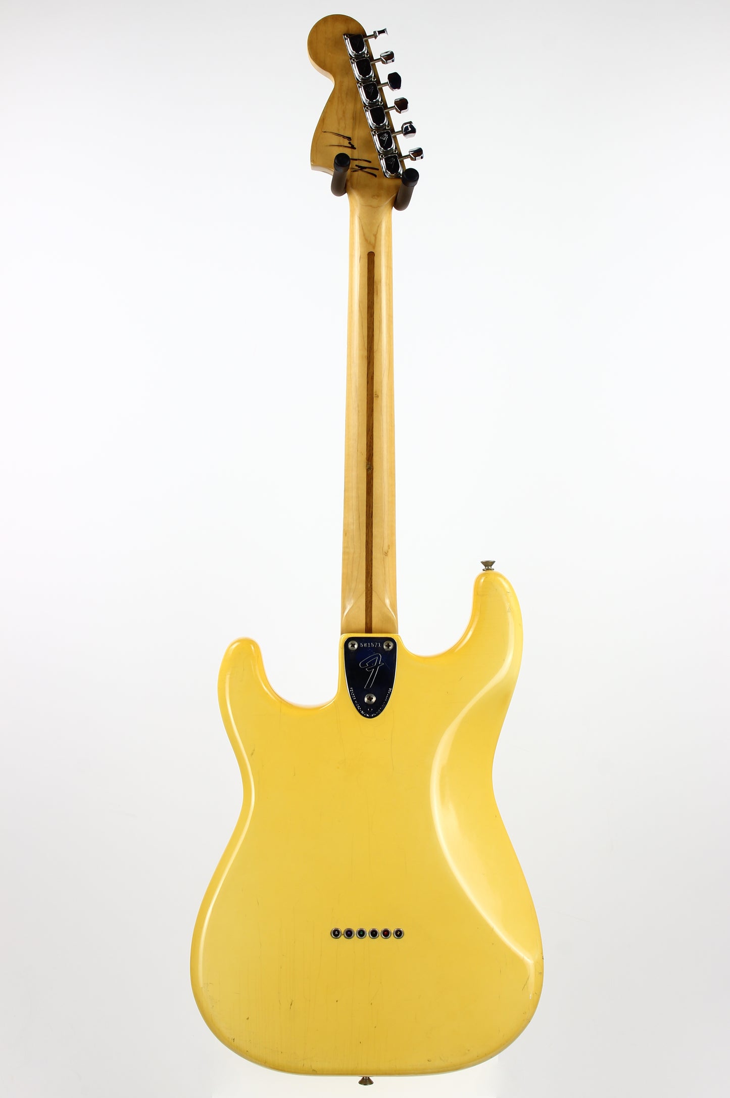 1974 Fender Stratocaster Olympic White Electric Guitar - Hardtail, Custom Color, 100% Original Vintage Strat!