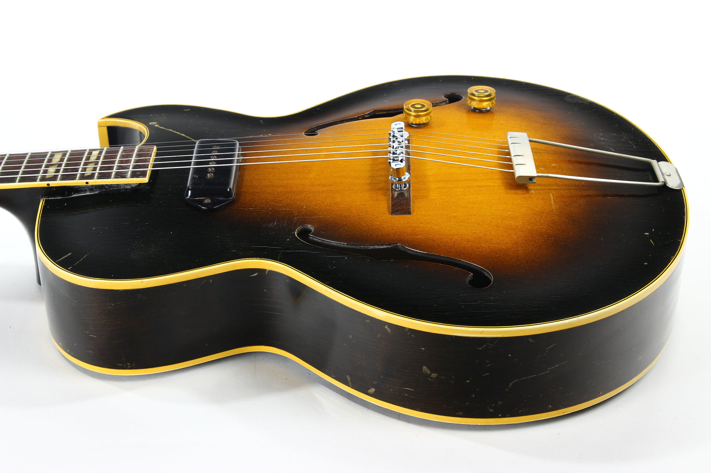 1953 Gibson ES-175 Sunburst Single P90 Pickup - 1950's Player Jazz Archtop Guitar!