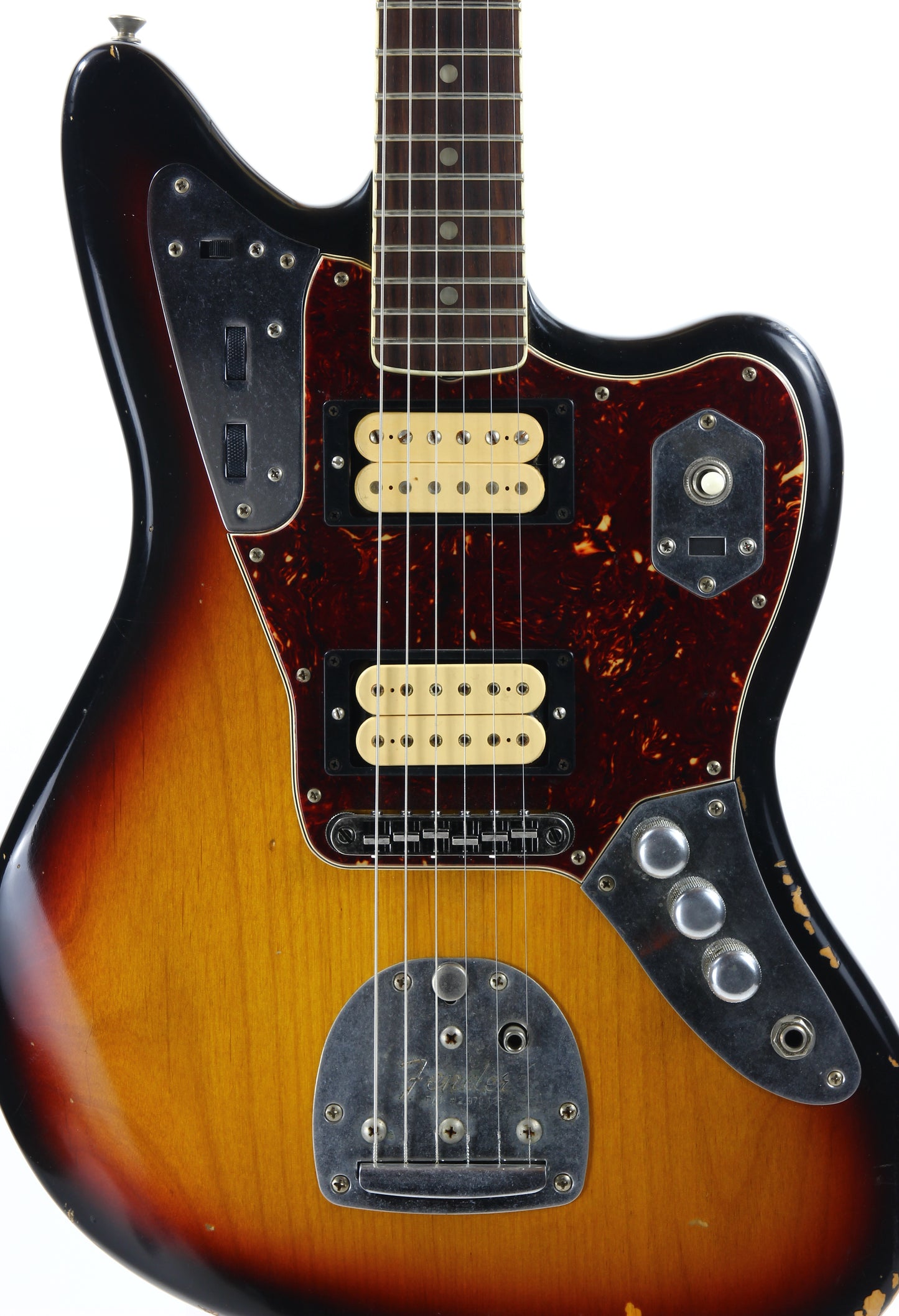 2012 Fender Road Worn Kurt Cobain '65 Jaguar - Original Case and Book, 3-Color Sunburst, Relic, Nirvana!