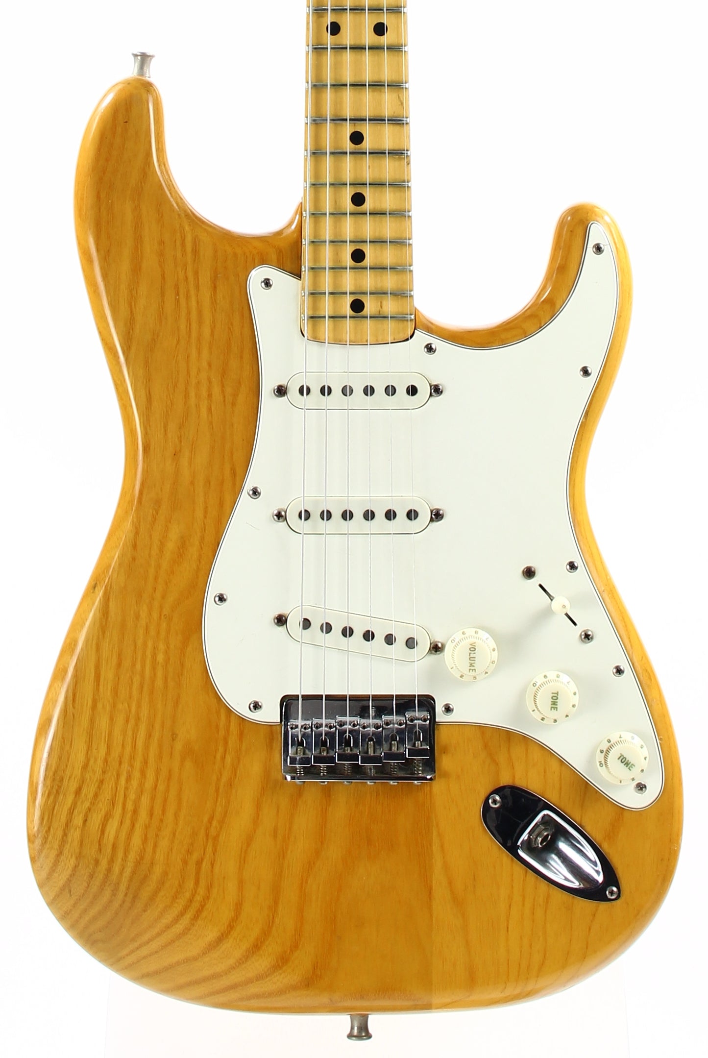 1975 Fender Stratocaster Natural Ash Hardtail - Vintage 1970's Strat! No Routes or Refins!