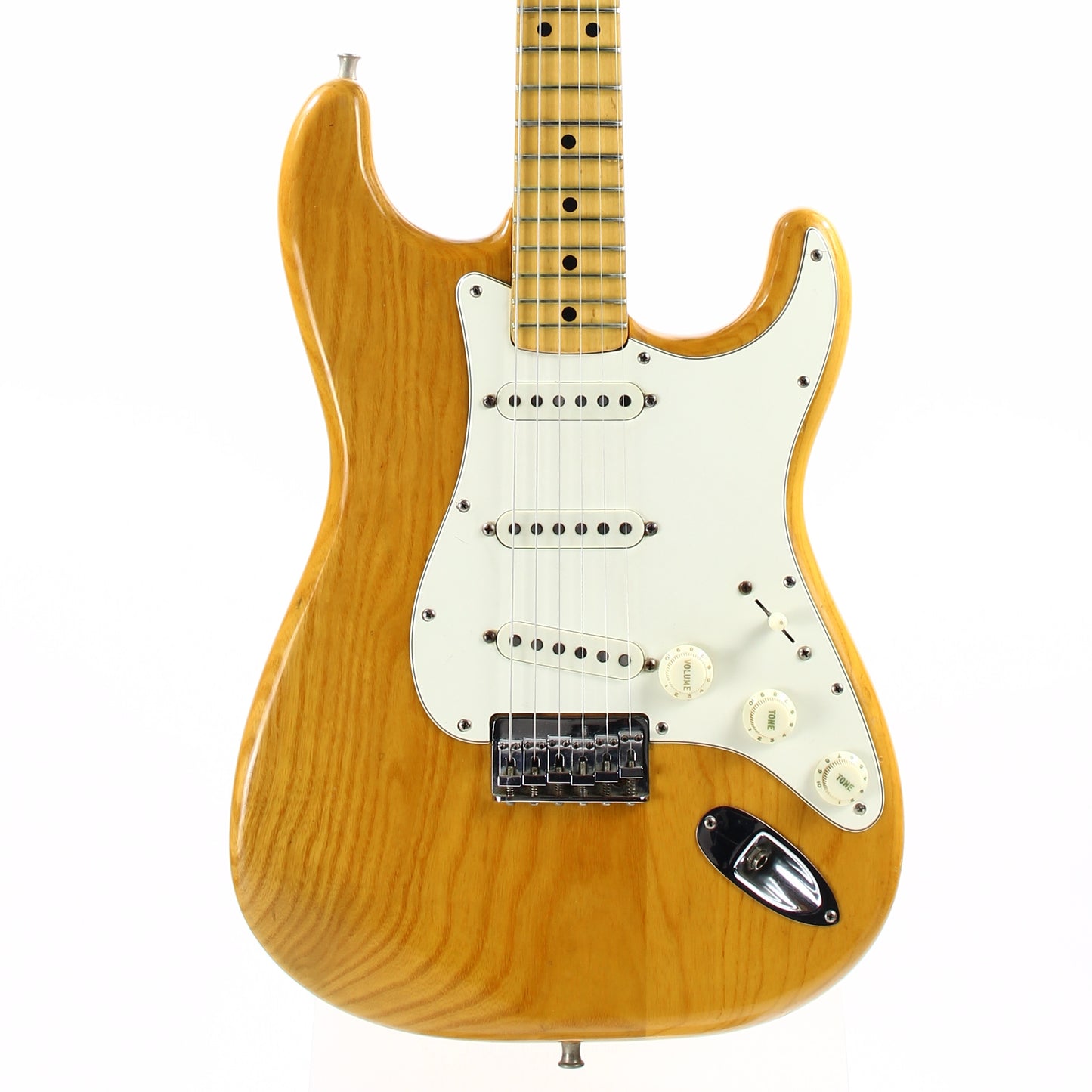1975 Fender Stratocaster Natural Ash Hardtail - Vintage 1970's Strat! No Routes or Refins!