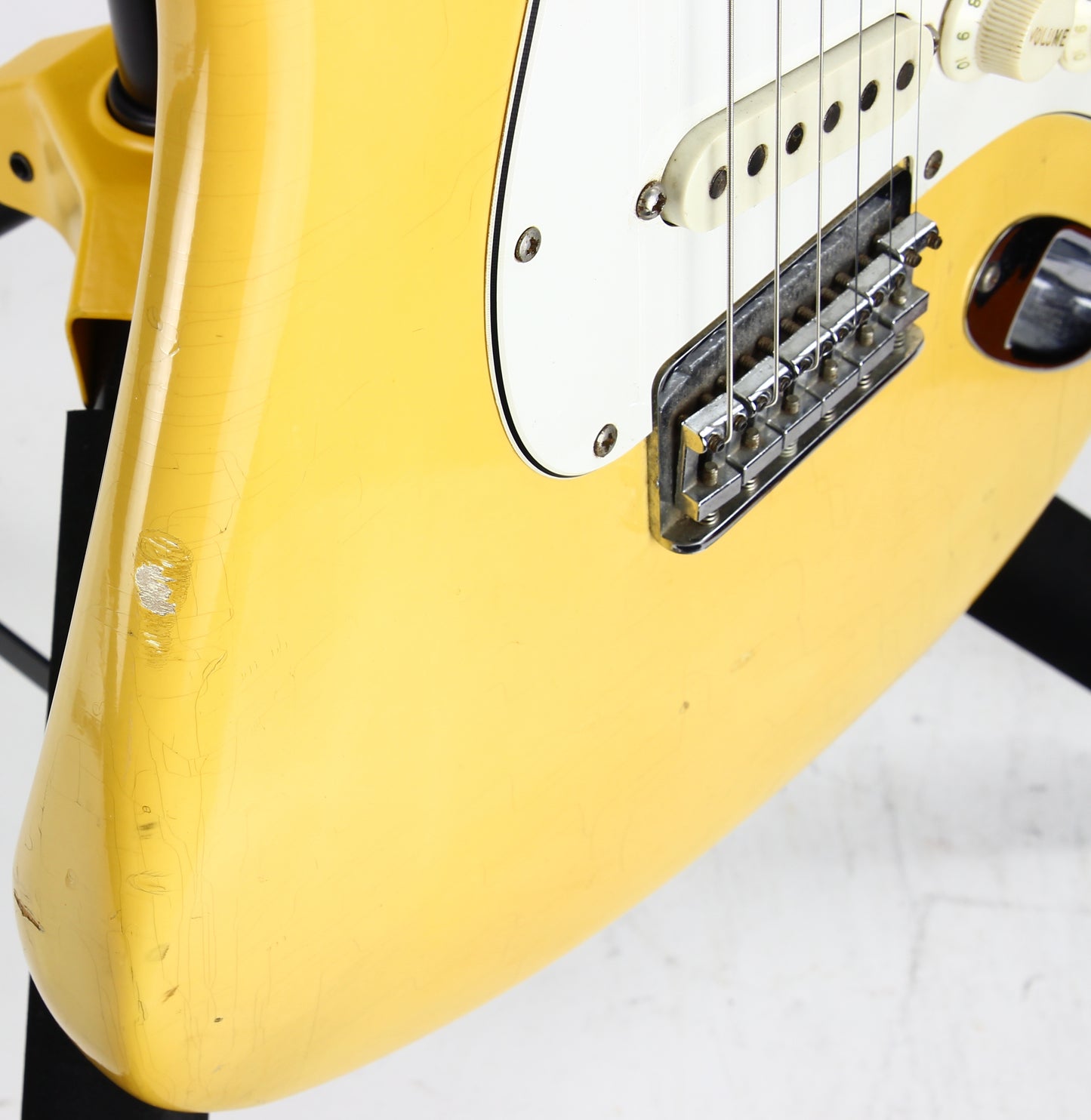1974 Fender Stratocaster Olympic White Electric Guitar - Hardtail, Custom Color, 100% Original Vintage Strat!