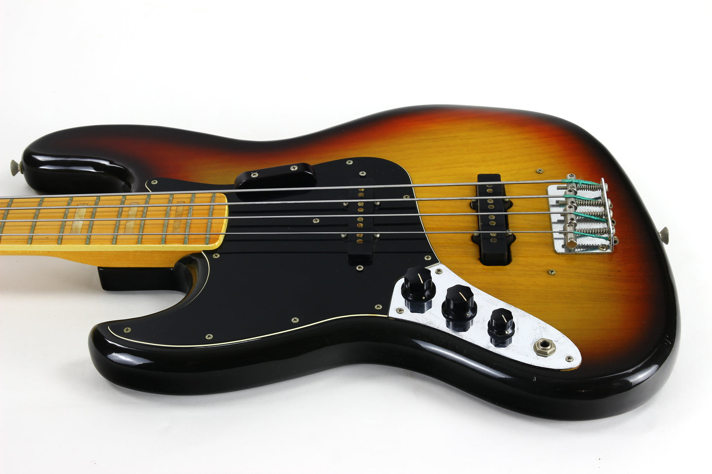 1975 Fender Jazz Bass LEFTY Left-Handed Sunburst | 100% Original Vintage!