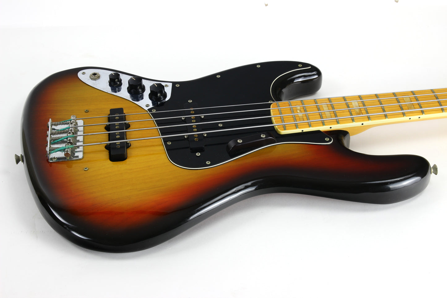 1975 Fender Jazz Bass LEFTY Left-Handed Sunburst | 100% Original Vintage!