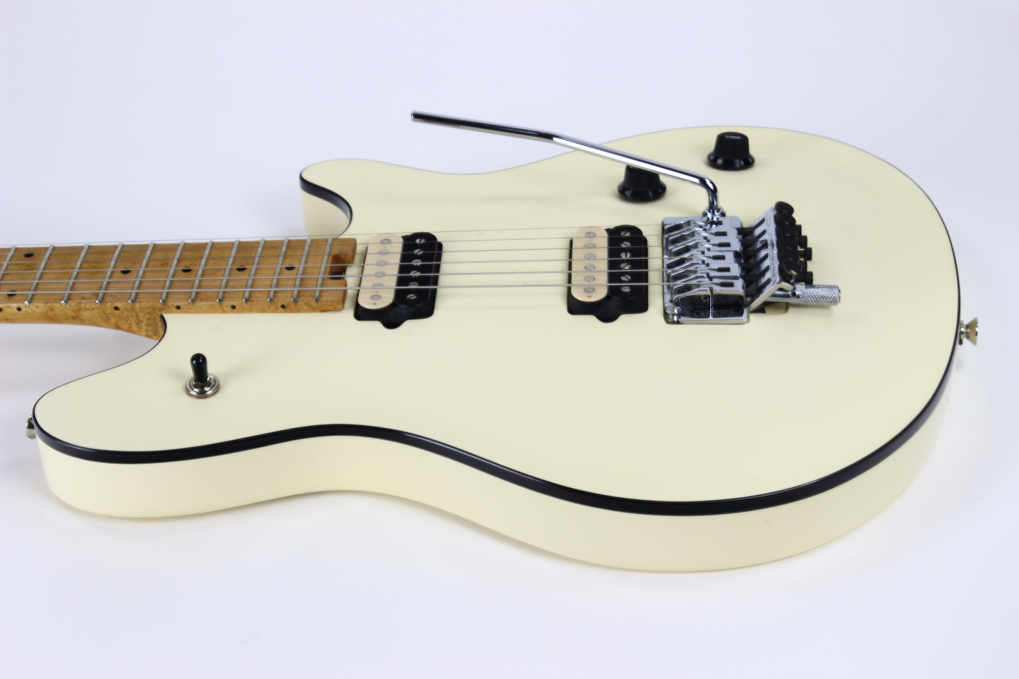 EARLY! 1996 Peavey EVH Wolfgang Standard PATENT PENDING Archtop -- VERY Early Model, Deluxe, White w Black Binding!