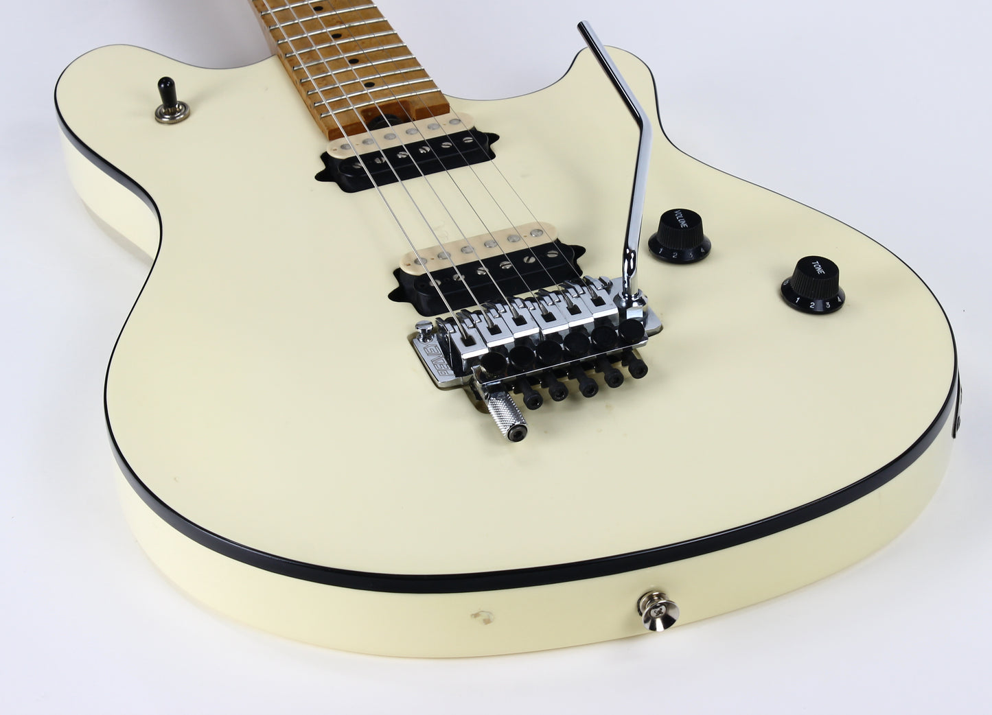 EARLY! 1996 Peavey EVH Wolfgang Standard PATENT PENDING Archtop -- VERY Early Model, Deluxe, White w Black Binding!