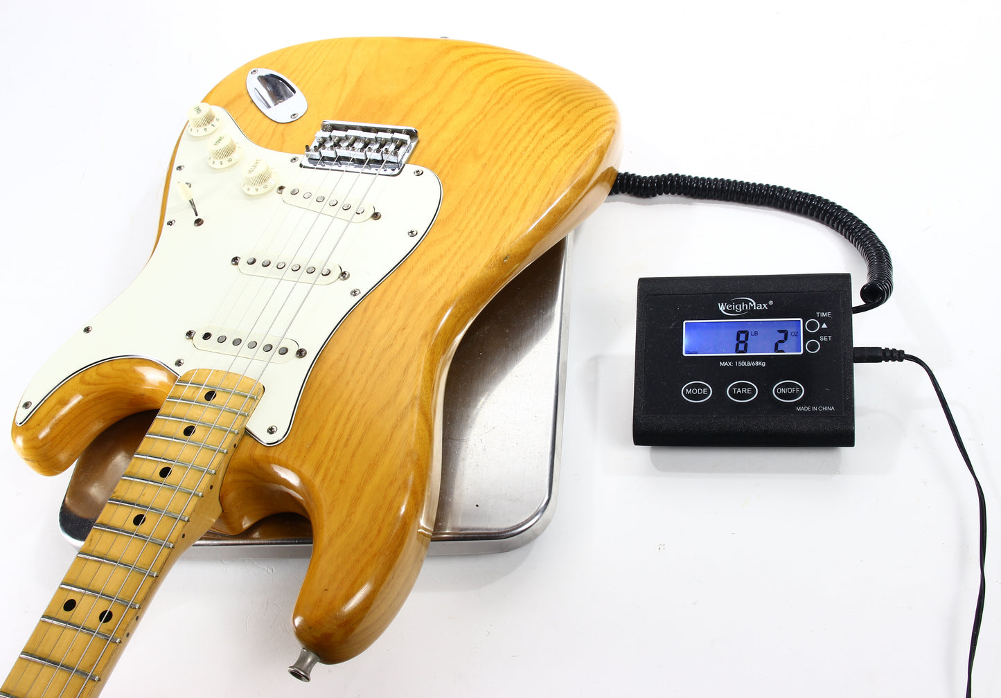 1975 Fender Stratocaster Natural Ash Hardtail - Vintage 1970's Strat! No Routes or Refins!
