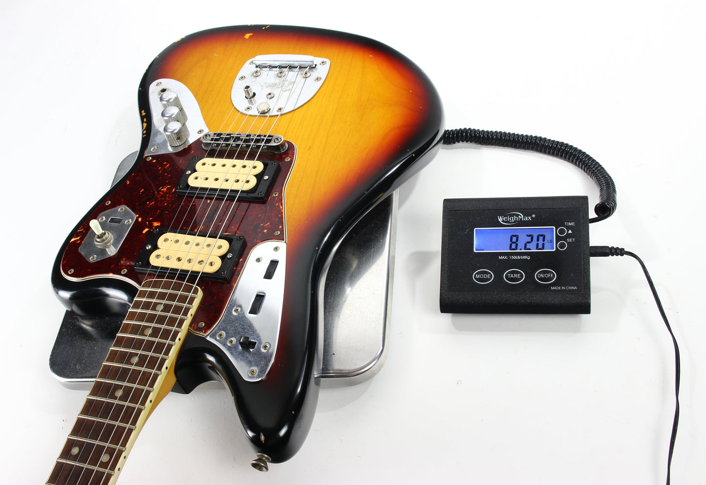 2012 Fender Road Worn Kurt Cobain '65 Jaguar - Original Case and Book, 3-Color Sunburst, Relic, Nirvana!