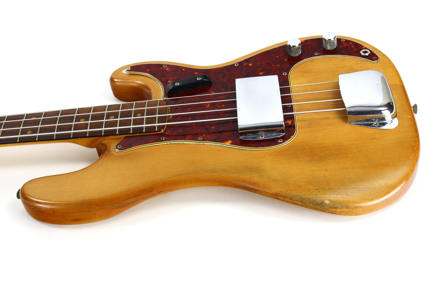 1964 Fender Precision Bass, Vintage '64 Pre-CBS | Spaghetti Logo, Natural Refin w Original Case!