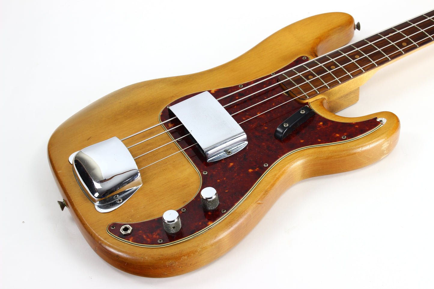 1964 Fender Precision Bass, Vintage '64 Pre-CBS | Spaghetti Logo, Natural Refin w Original Case!
