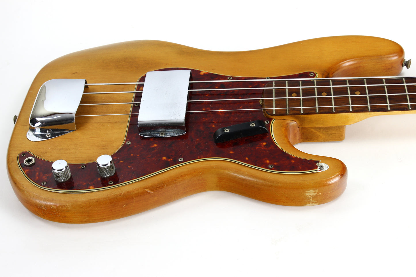 1964 Fender Precision Bass, Vintage '64 Pre-CBS | Spaghetti Logo, Natural Refin w Original Case!