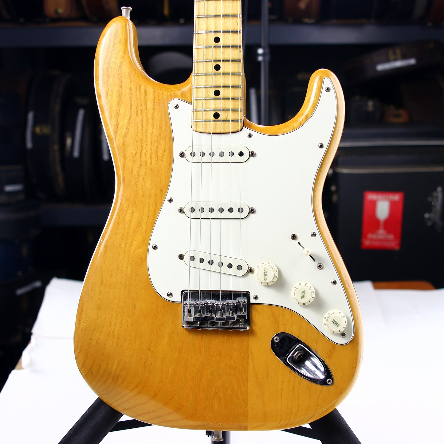 1975 Fender Stratocaster Natural Ash Hardtail - Vintage 1970's Strat! No Routes or Refins!