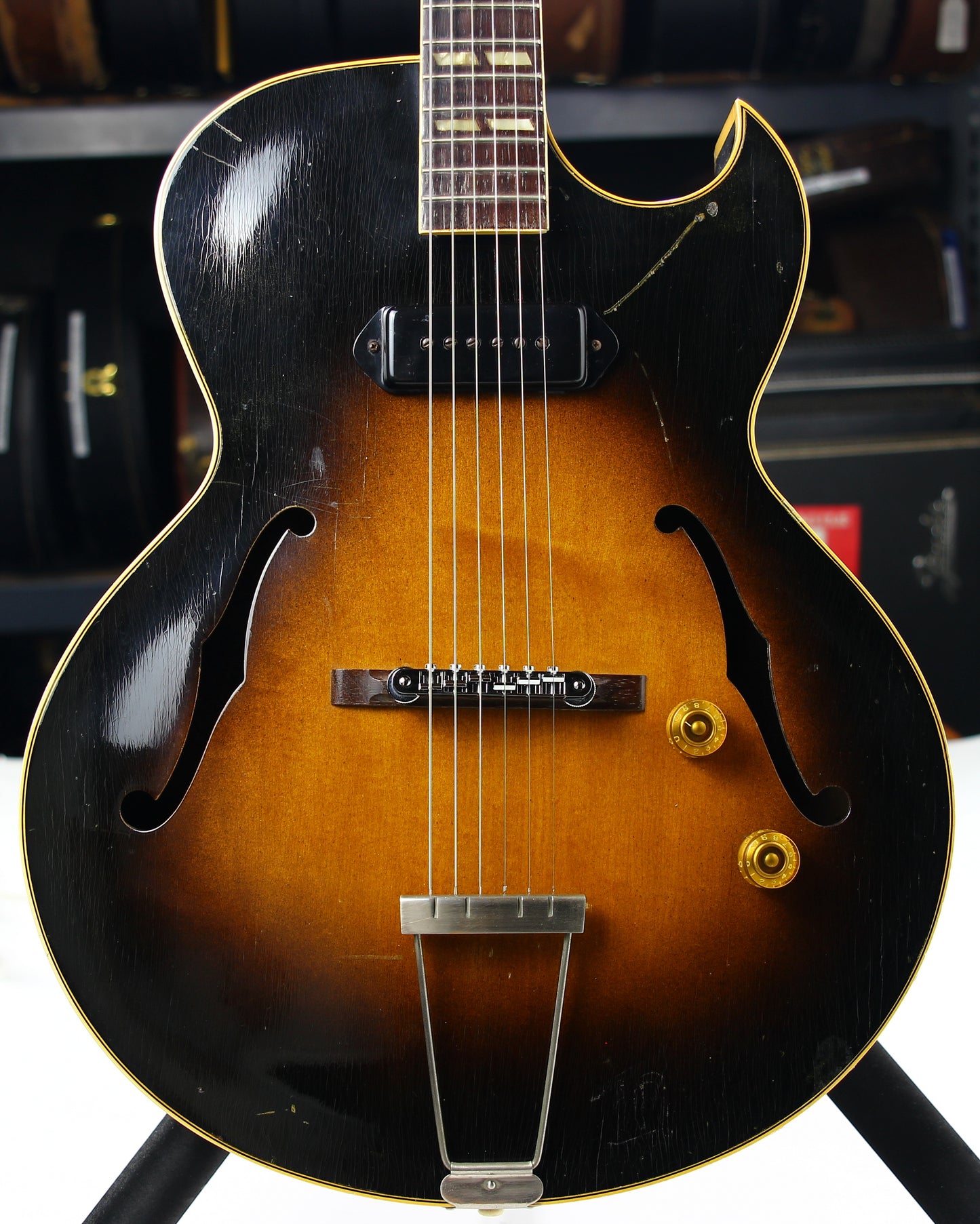1953 Gibson ES-175 Sunburst Single P90 Pickup - 1950's Player Jazz Archtop Guitar!