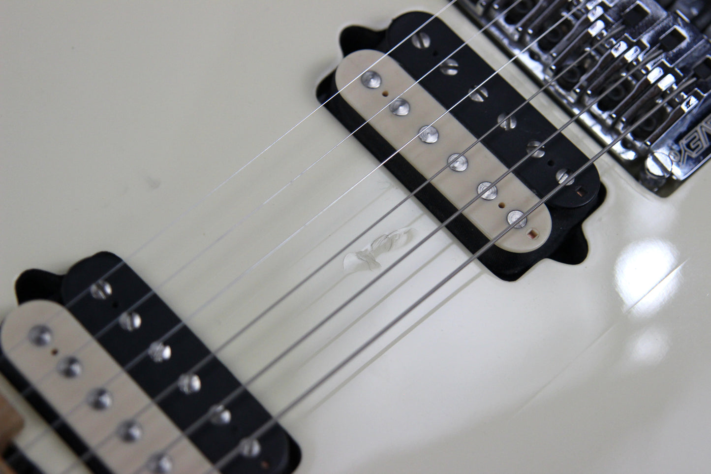 EARLY! 1996 Peavey EVH Wolfgang Standard PATENT PENDING Archtop -- VERY Early Model, Deluxe, White w Black Binding!