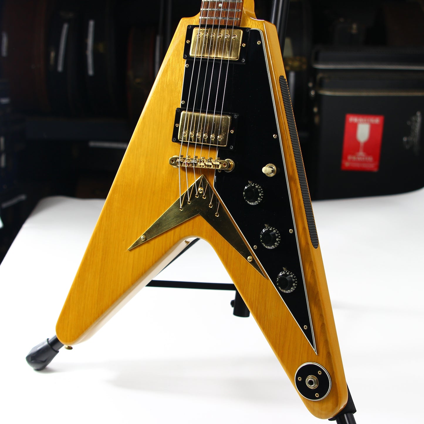 MINTY! 1983 Gibson Flying V Natural KORINA Heritage Series 1958 Reissue w/ OHSC! explorer 58 vee custom shop