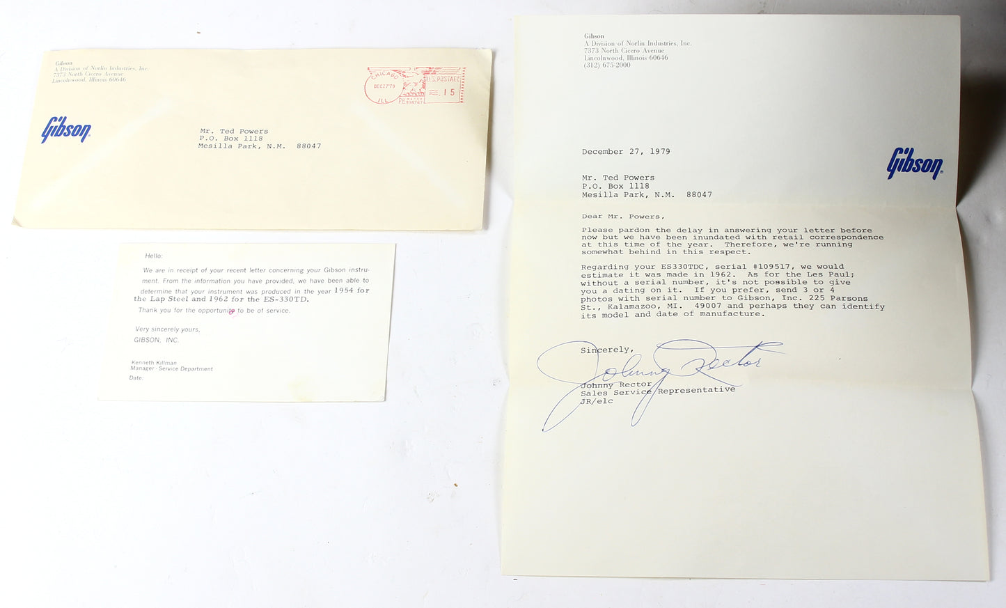 1963 Gibson ES-330TDC Cherry FACTORY BIGSBY w Original Hard Case Exceptionally Clean Vintage Guitar!