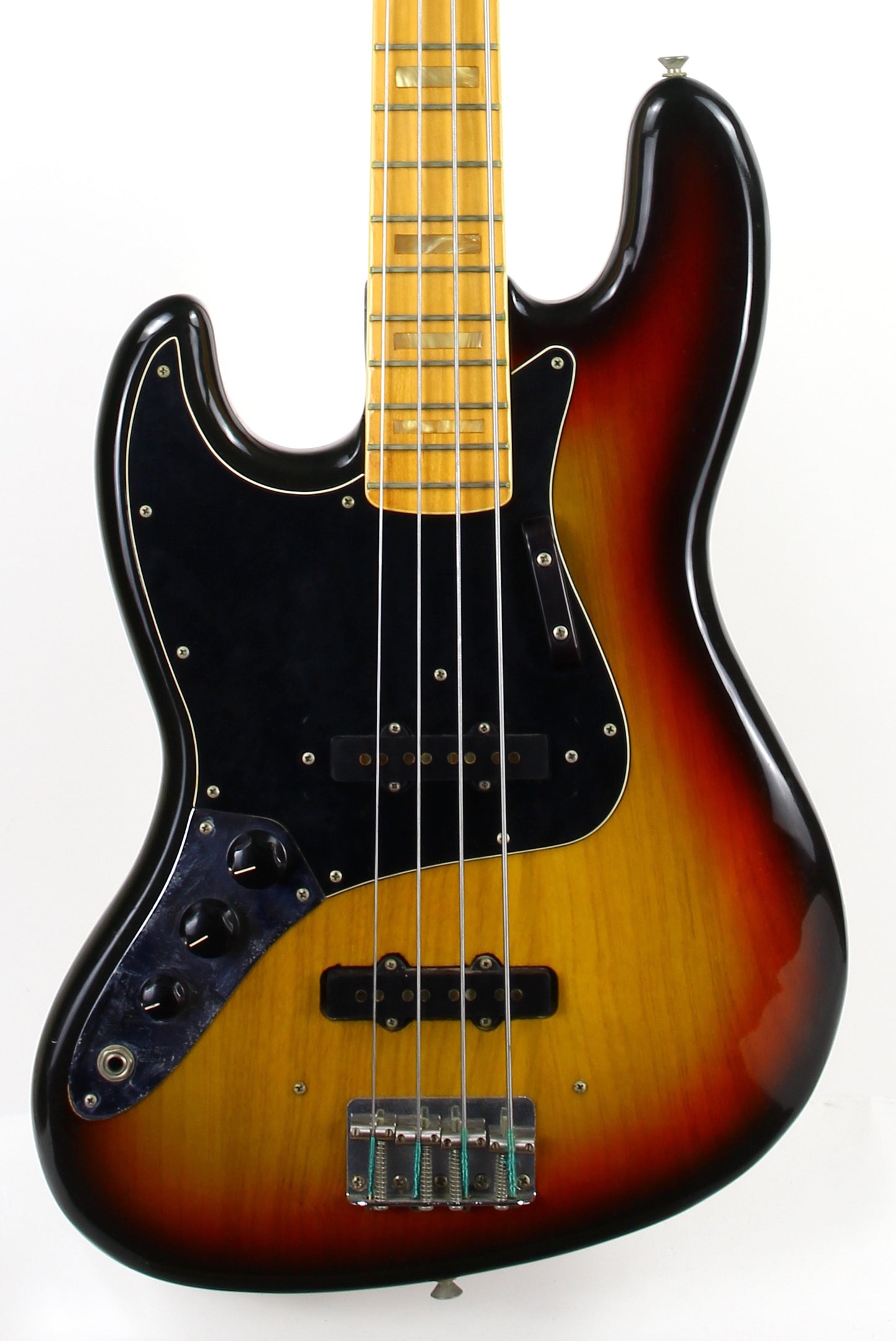 1975 Fender Jazz Bass LEFTY Left-Handed Sunburst | 100% Original Vintage!