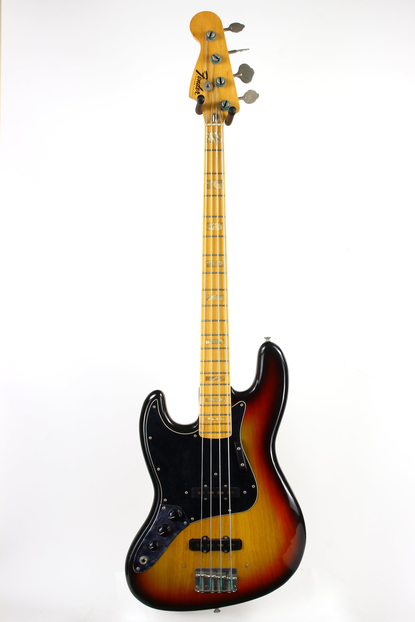 1975 Fender Jazz Bass LEFTY Left-Handed Sunburst | 100% Original Vintage!