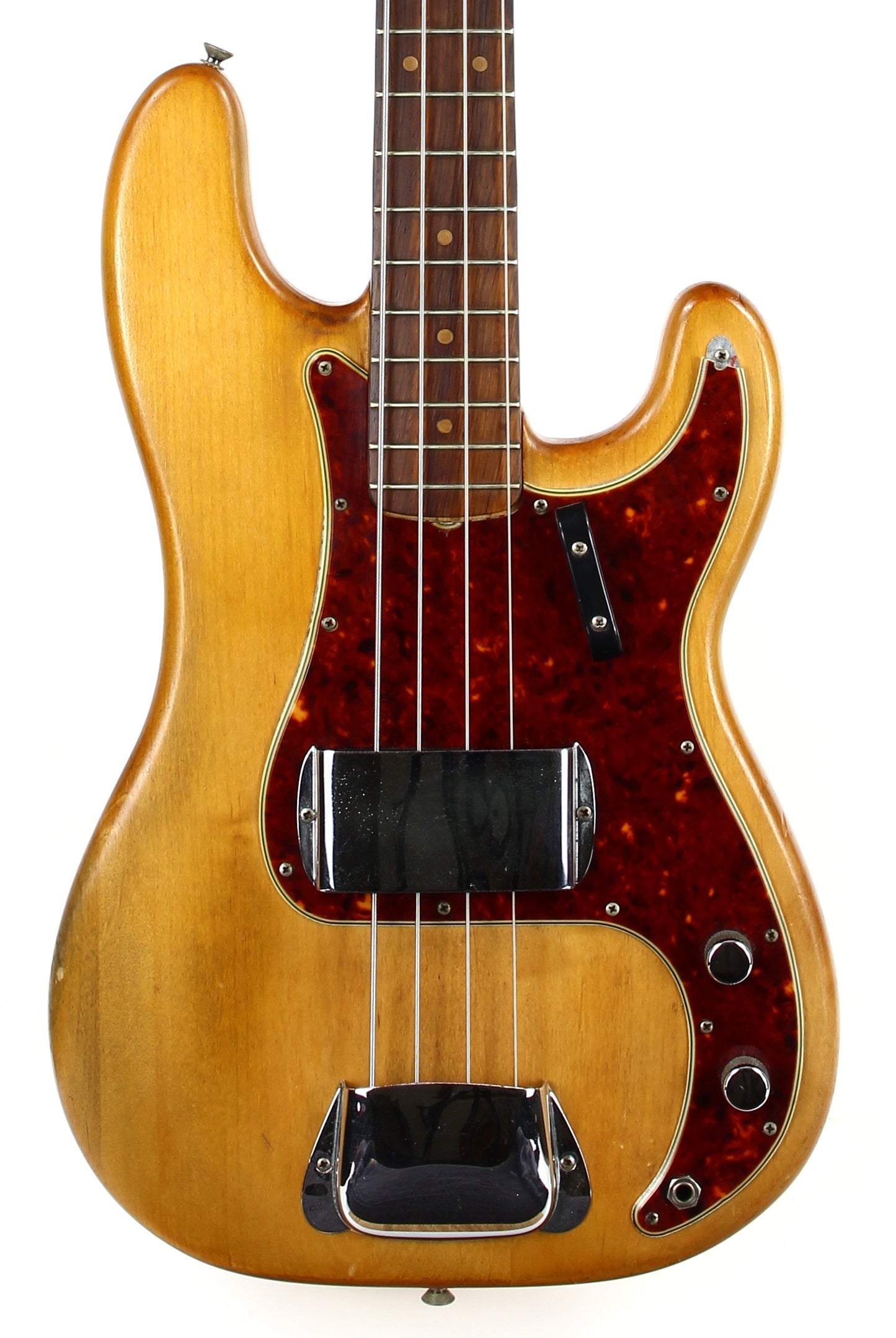 1964 Fender Precision Bass, Vintage '64 Pre-CBS | Spaghetti Logo, Natural Refin w Original Case!