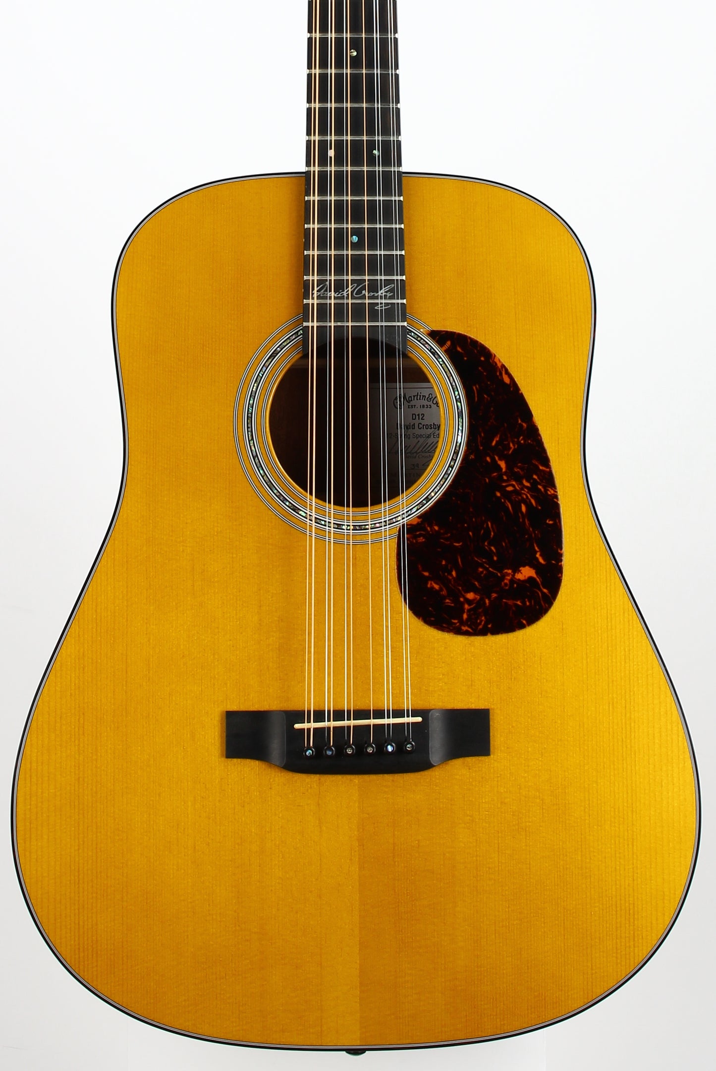 Martin D12 David Crosby Signed Model