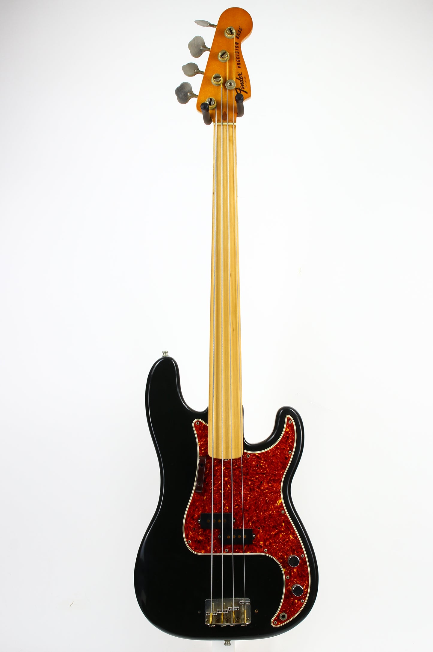 1976 Fender Precision Bass Fretless Maple Neck | Black Finish, Original Case
