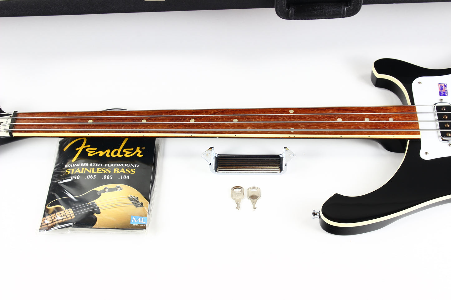 2001 Rickenbacker 4003 FL Fretless Jetglo Black | Rare Model