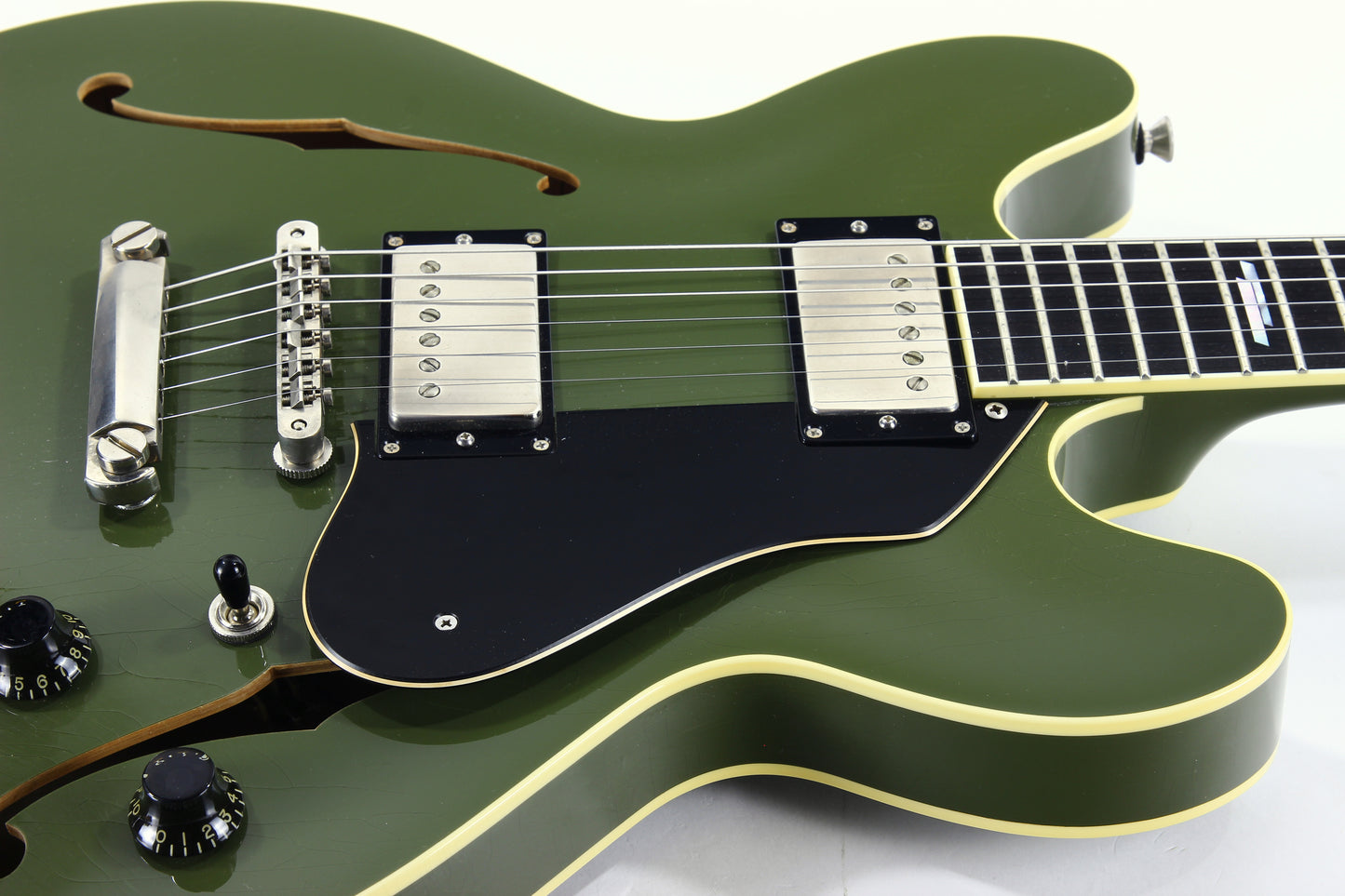 2021 Colling I-35 LC AGED Olive Drab Green - Custom Inlays, ThroBak SLE101 Plus MXV Humbuckers