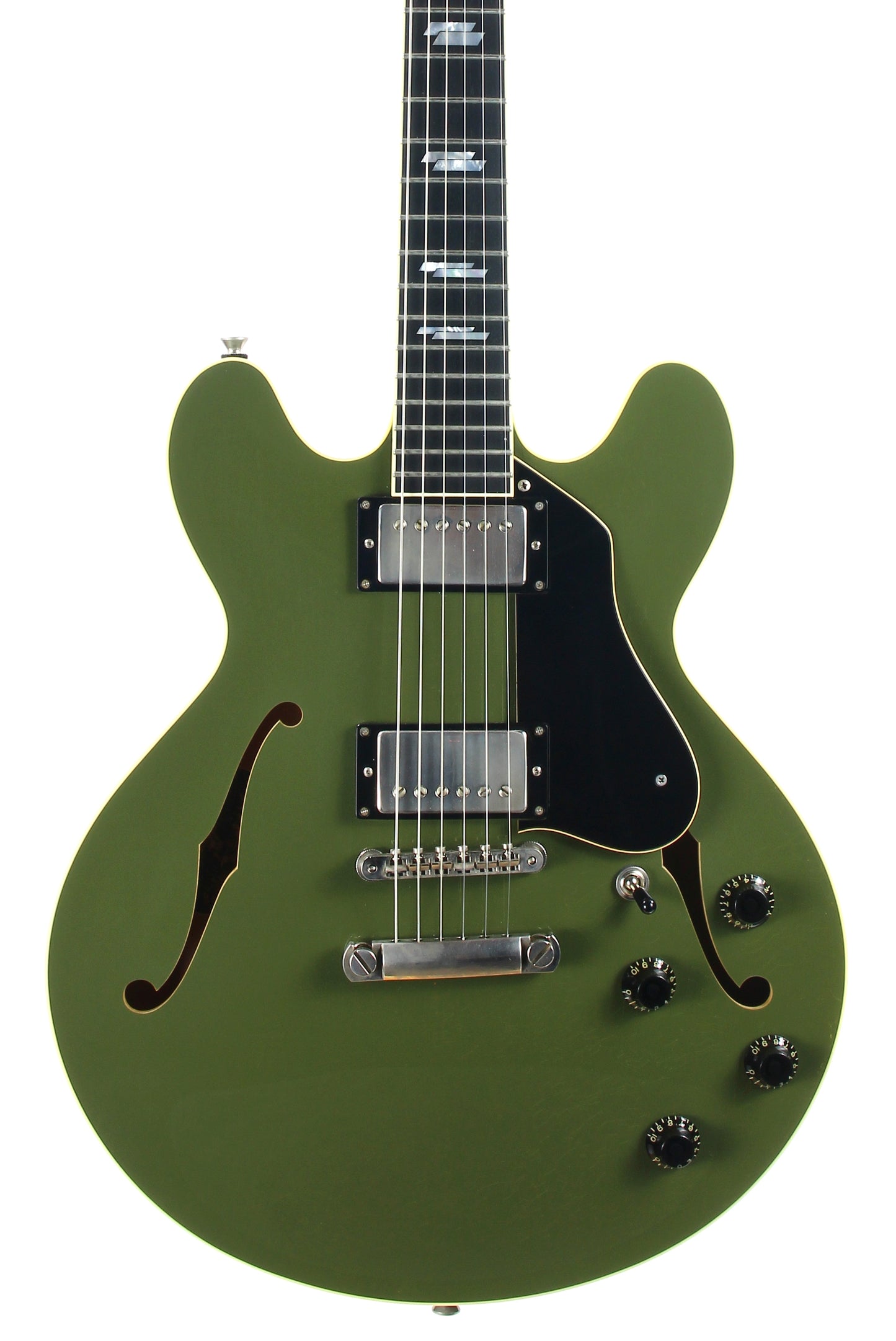 2021 Colling I-35 LC AGED Olive Drab Green - Custom Inlays, ThroBak SLE101 Plus MXV Humbuckers
