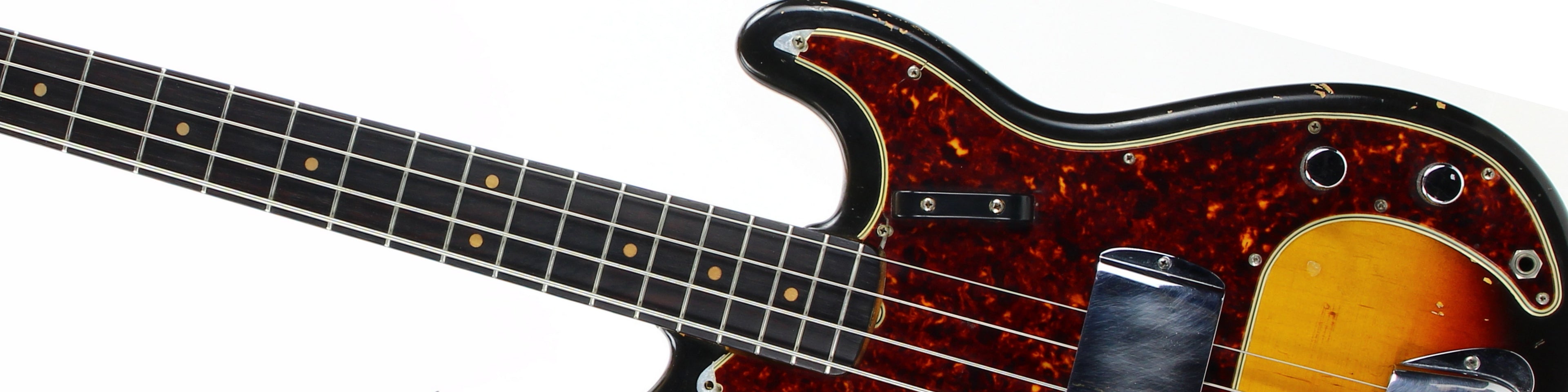 Pre-CBS Fender Precision Bass in Sunburst with Tortoise Pickguard