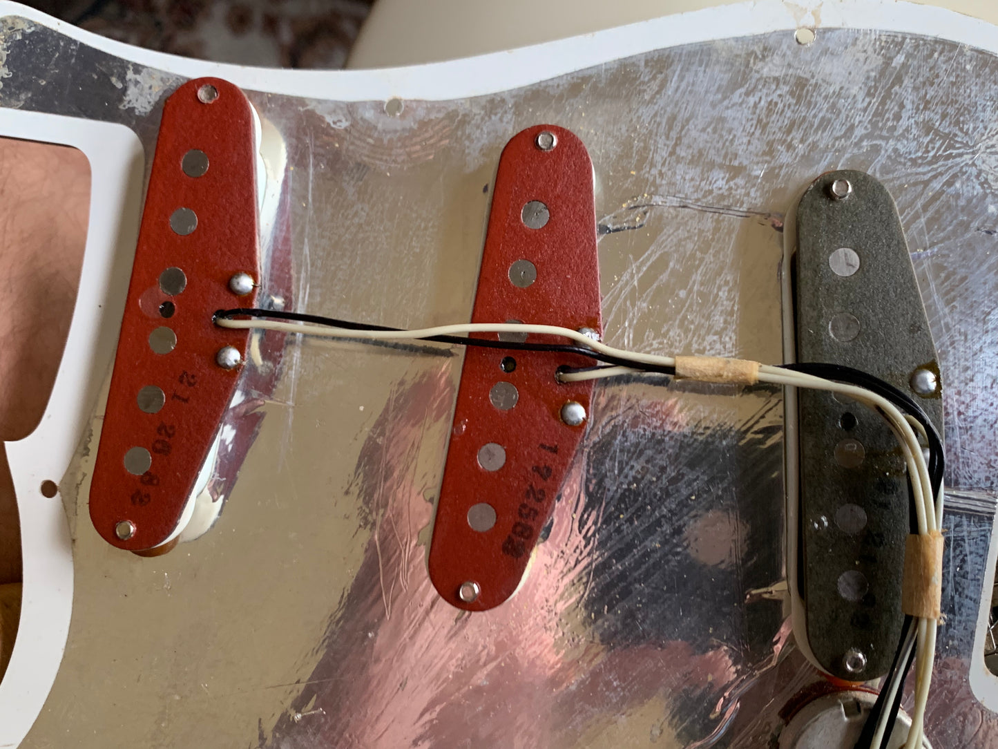 1982 Fender JV Japan ST62-65 '62 Stratocaster Vintage Reissue Olympic White - USA Fullerton RED-BOTTOM Pickups, MIJ