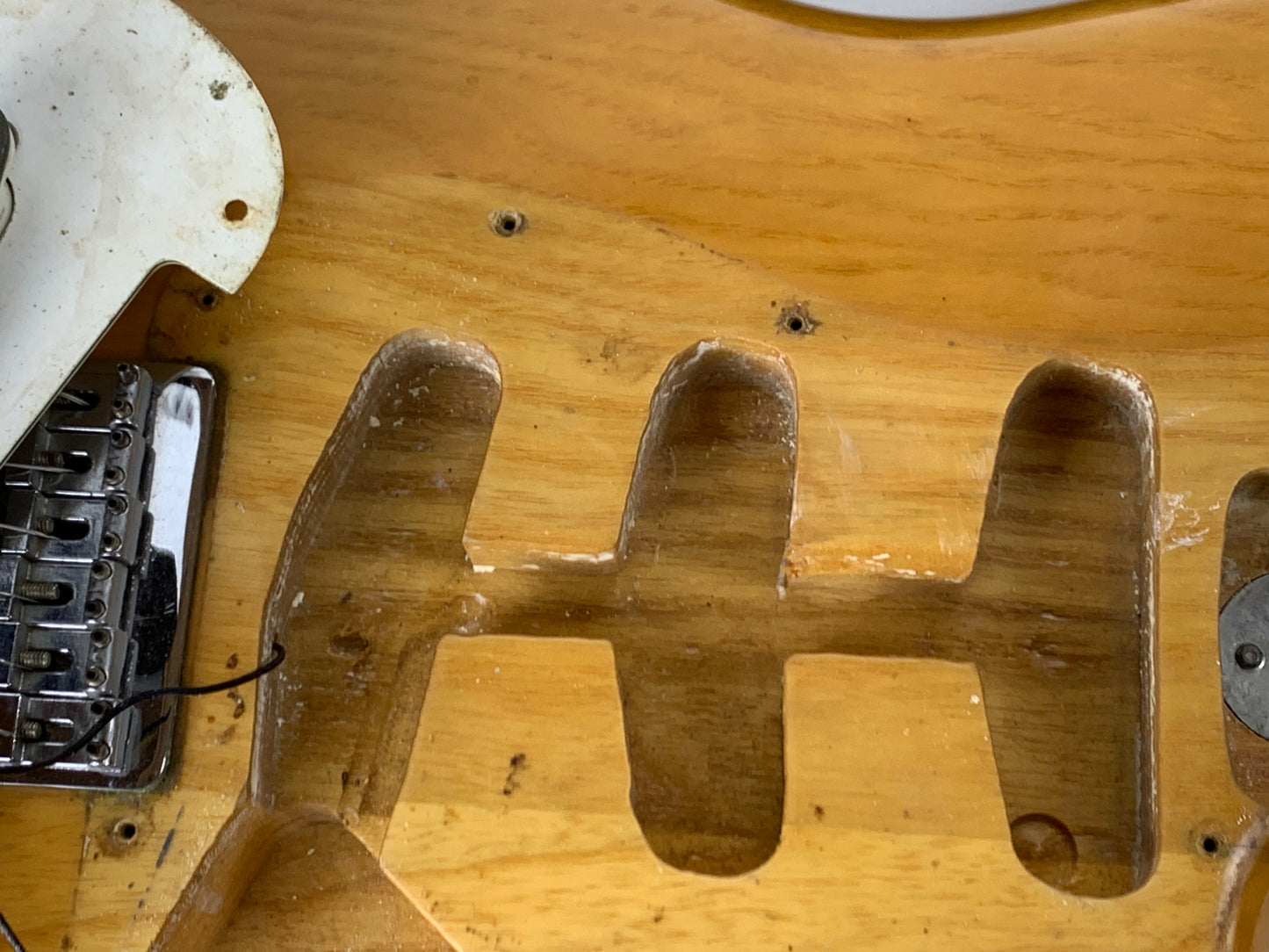 1975 Fender Stratocaster Natural Ash Hardtail - Vintage 1970's Strat! No Routes or Refins!