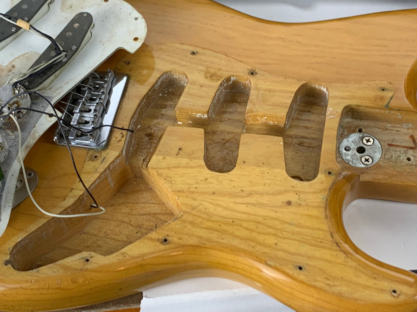 1975 Fender Stratocaster Natural Ash Hardtail - Vintage 1970's Strat! No Routes or Refins!
