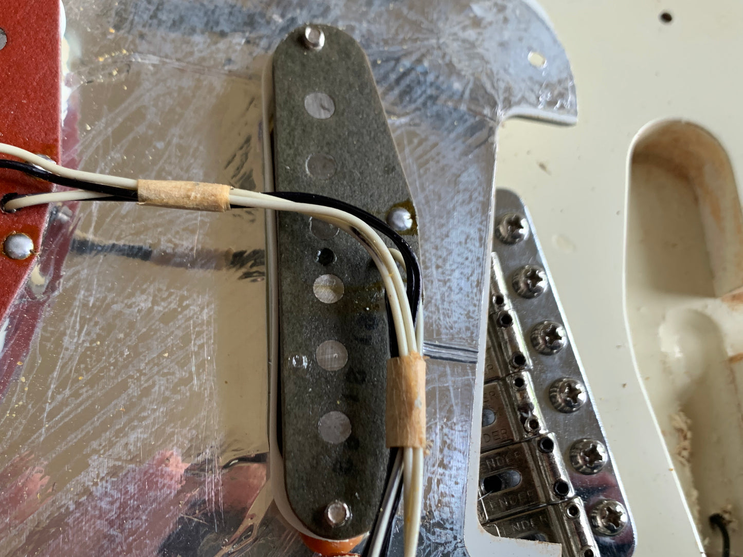 1982 Fender JV Japan ST62-65 '62 Stratocaster Vintage Reissue Olympic White - USA Fullerton RED-BOTTOM Pickups, MIJ