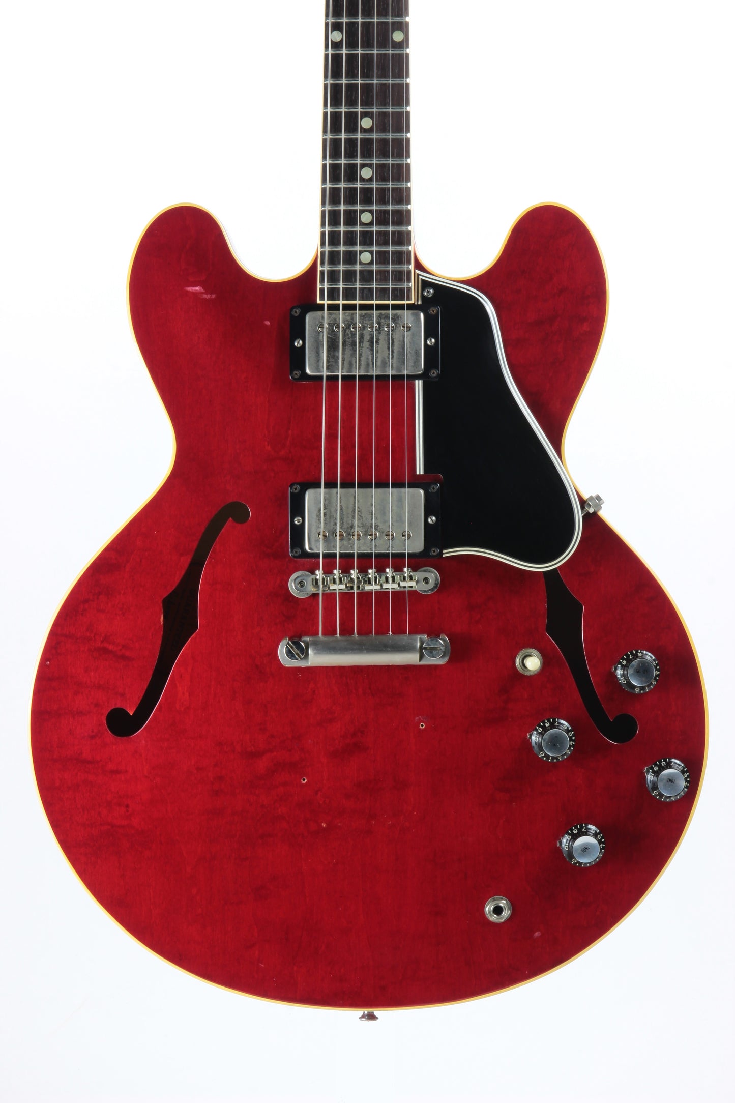 1961 Gibson ES-335 TDC Cherry Red w/ Original Case - 2 PAF's, Stop Tailpiece, Bigsby, Clean Dot Neck!