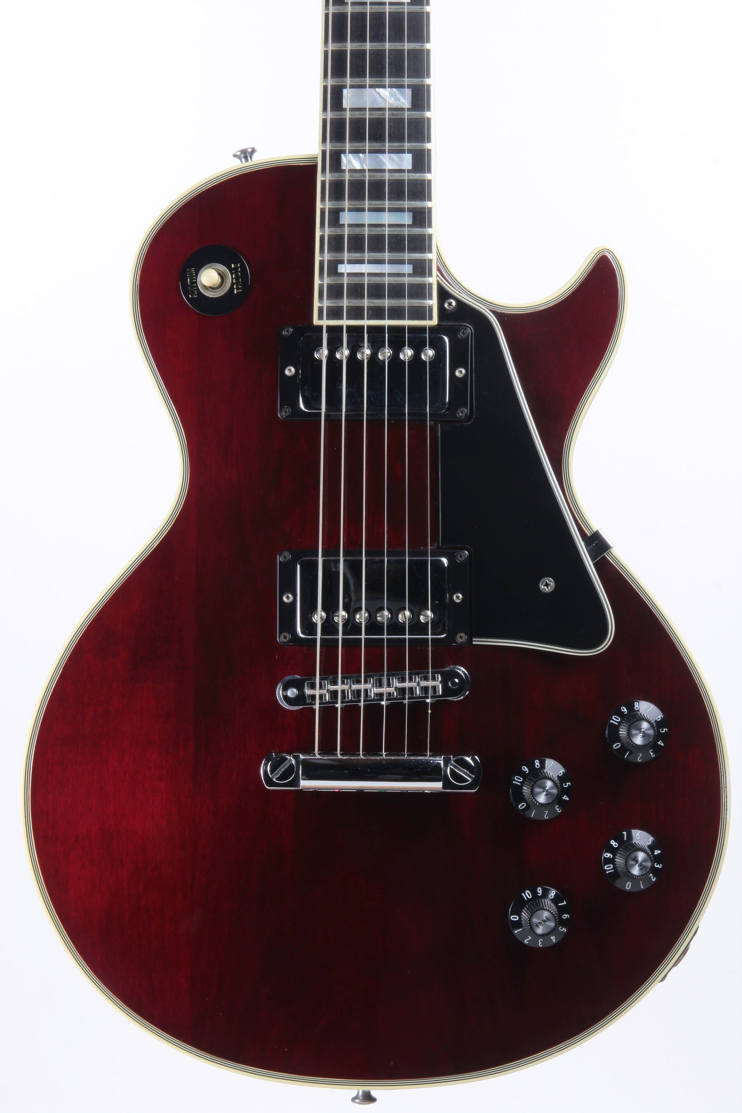 CLEAN 1976 Gibson Les Paul Custom Wine Red - CHROME HARDWARE, Original Case, Vintage