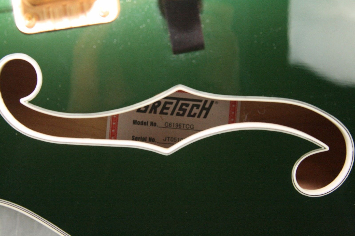 2005 Gretsch Country Club CADILLAC GREEN w/ OHSC G6196TCG 6196 Filertrons Bigsby