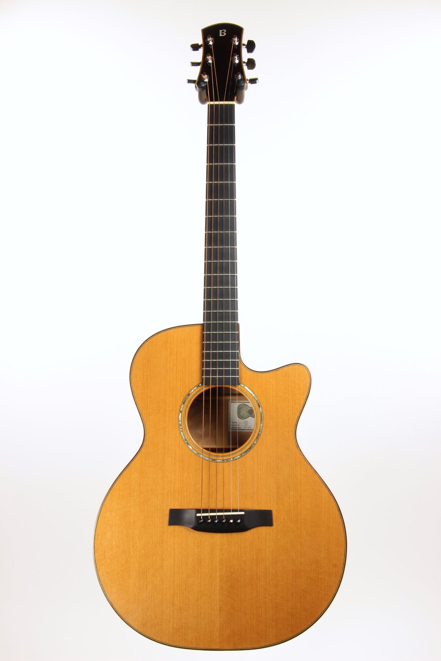 Michael Baranik SJ Steel String Acoustic Guitar CX Cedar Top/Quilted Maple - 2000