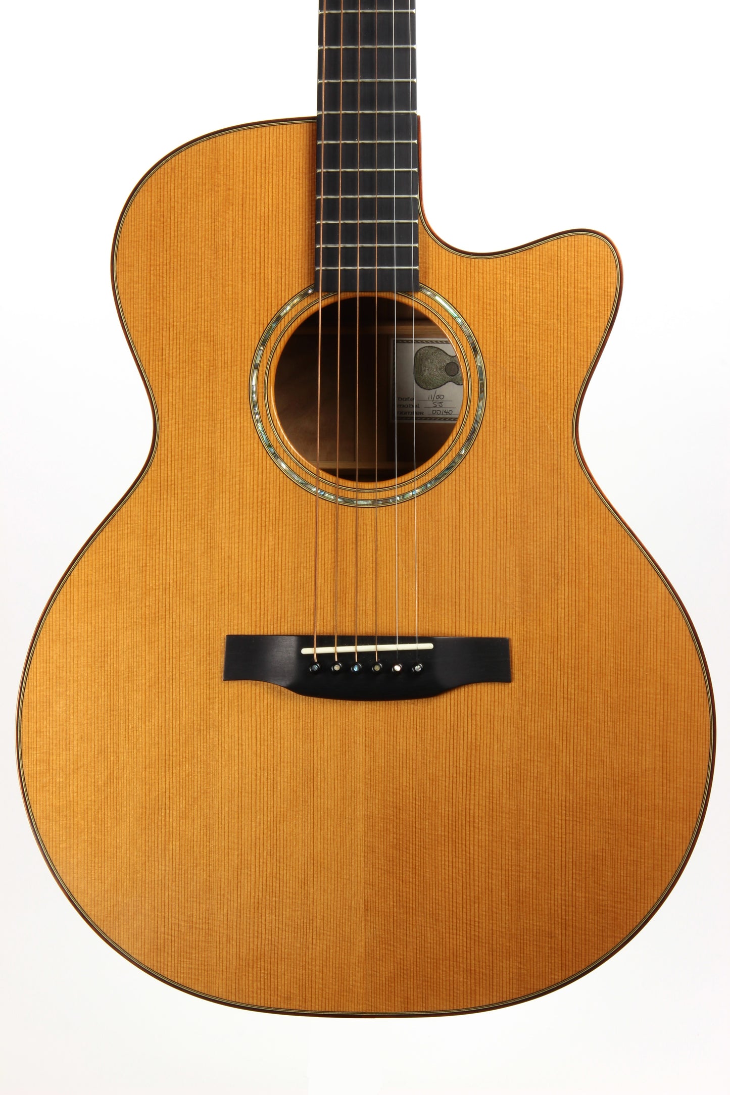 Michael Baranik SJ Steel String Acoustic Guitar CX Cedar Top/Quilted Maple - 2000