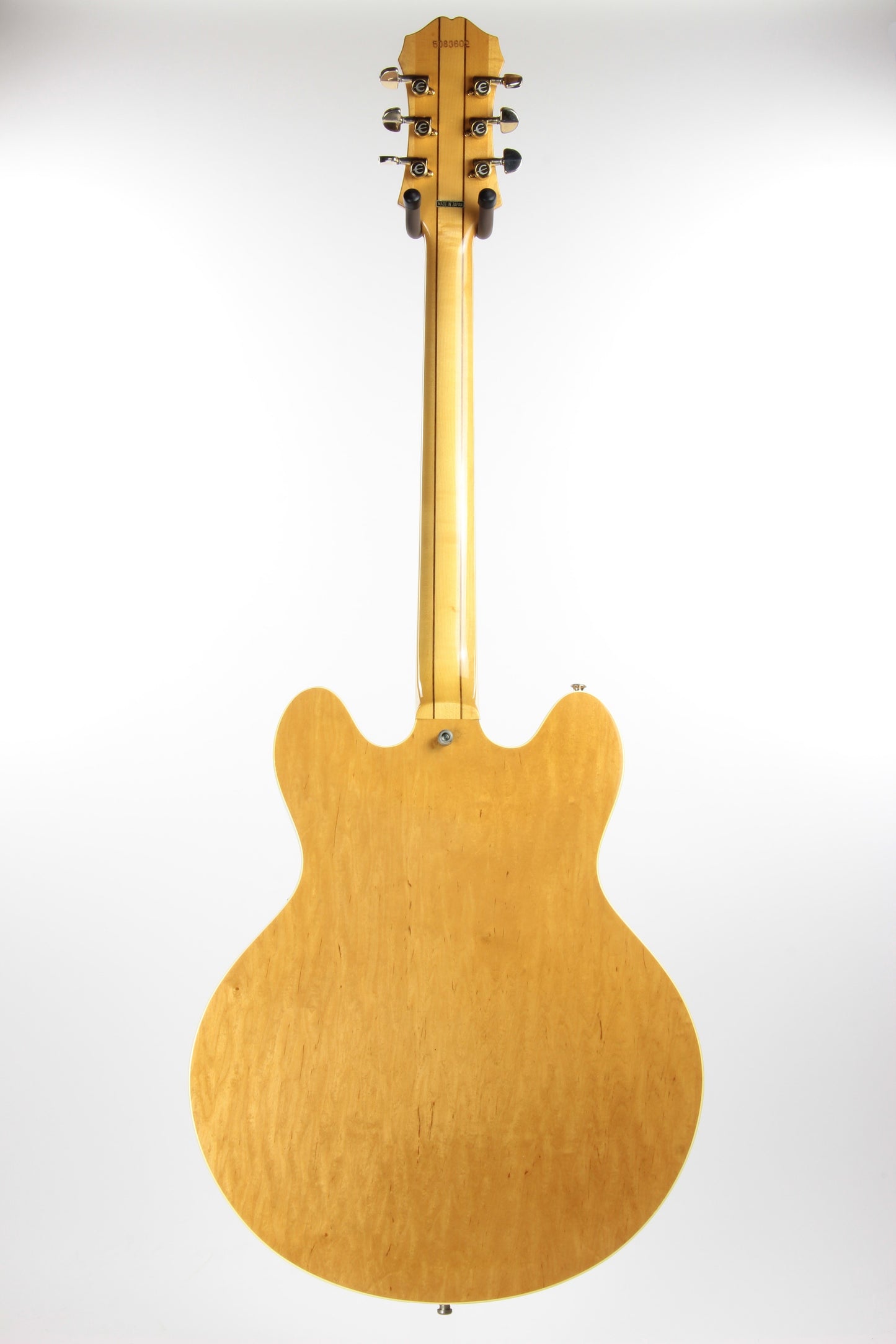 1985 Epiphone Japan Sheraton Matsumoku MIJ - Factory Gibson Case, Birdseye Maple, Natural Finish, Stop Tail, pre-elitist