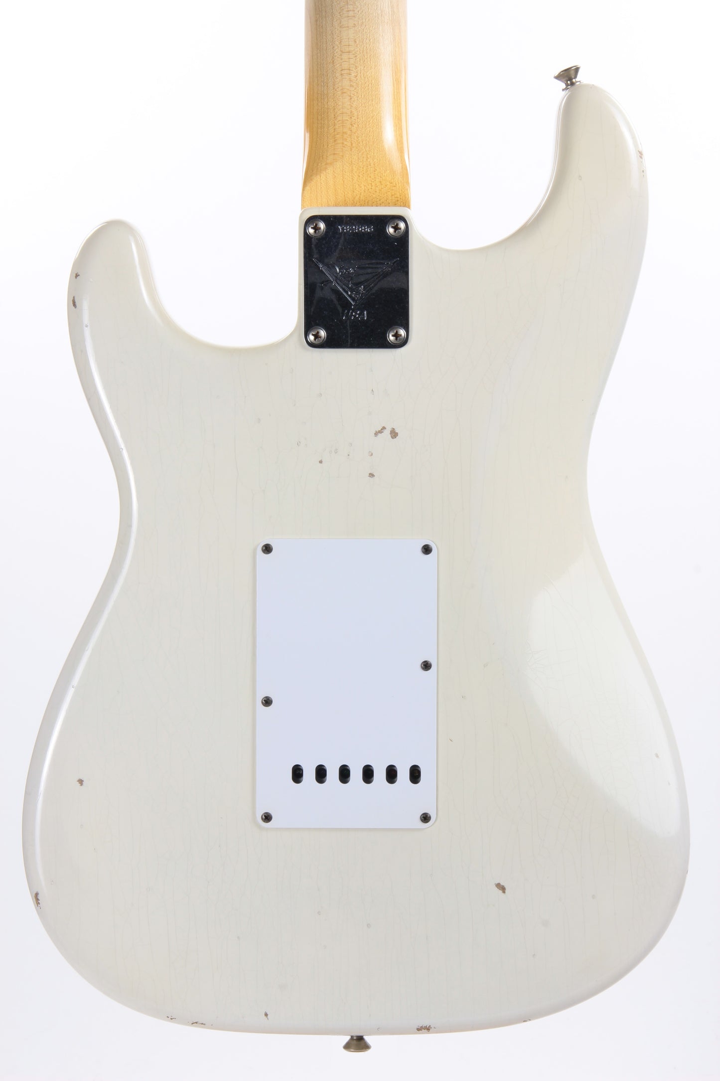 '63 Fender Custom Shop Masterbuilt Builder Select 1963 Stratocaster Relic - Yuriy Shishkov White Strat, Tortoise Guard