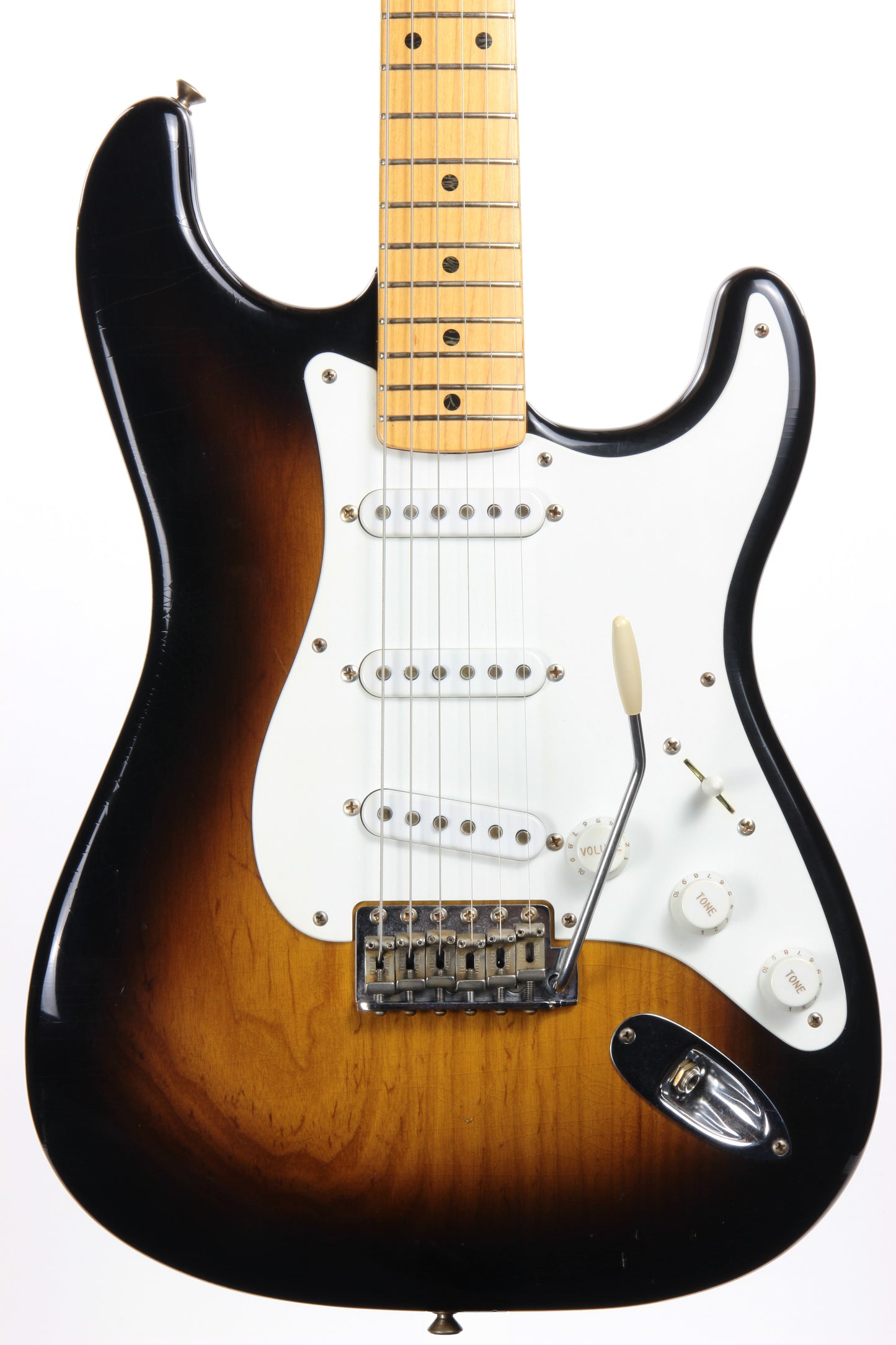 2004 Fender Custom Shop Masterbuilt John English 1954 Stratocaster 50th Anniversary - Norman's Rare Guitars Specs, 2-Tone '54 Sunburst
