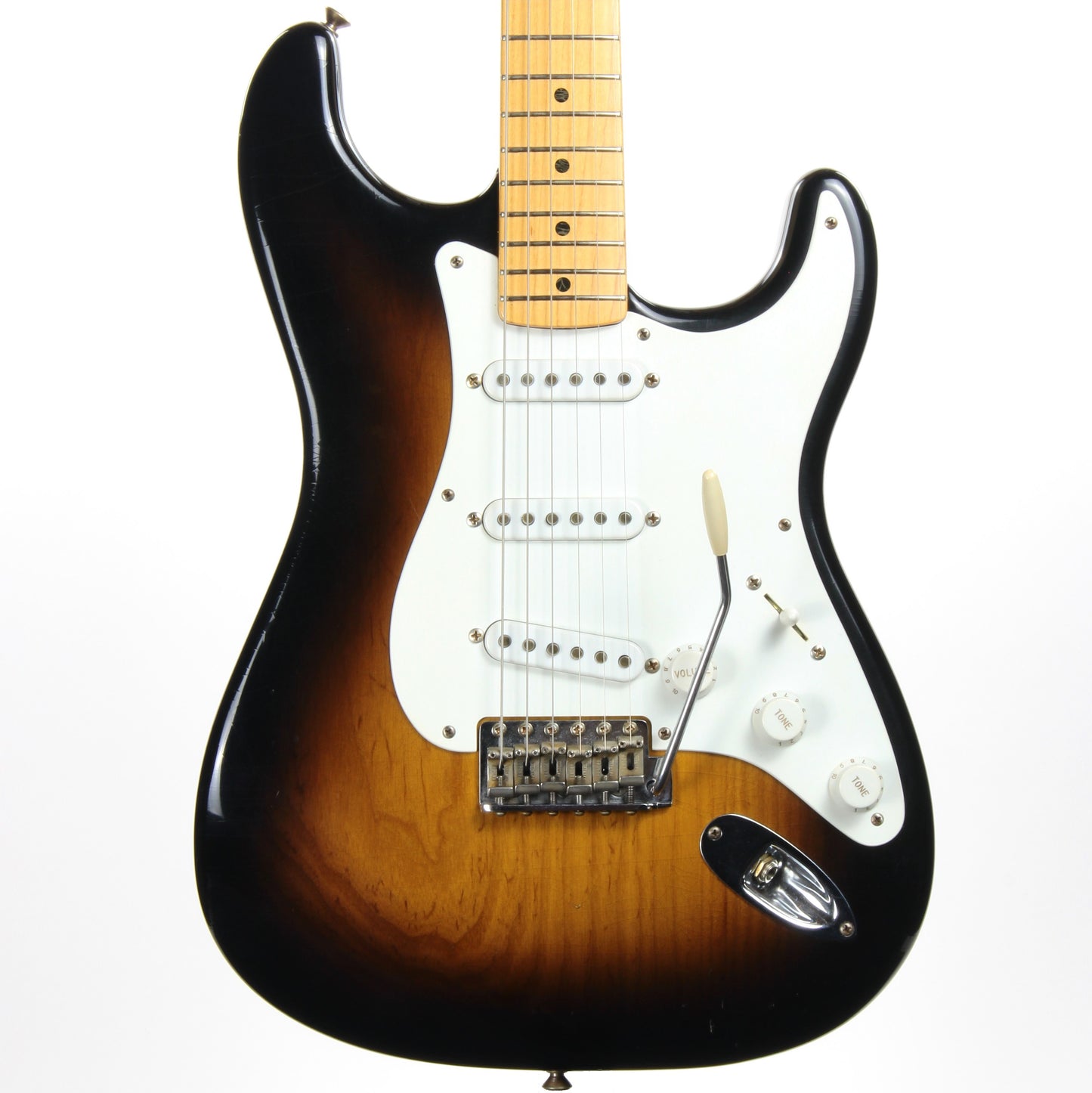 2004 Fender Custom Shop Masterbuilt John English 1954 Stratocaster 50th Anniversary - Norman's Rare Guitars Specs, 2-Tone '54 Sunburst