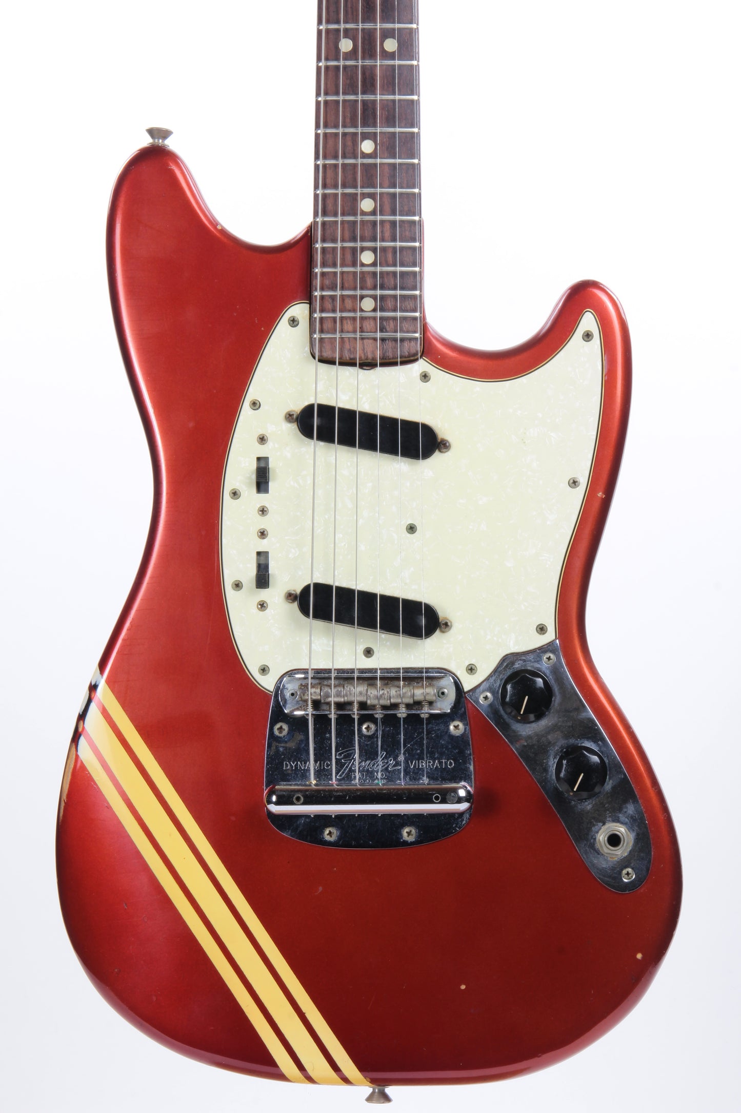 1969 Fender Mustang Competition Red w/ OHSC - Matching Headstock 1960's Offset Kurt Cobain Style!