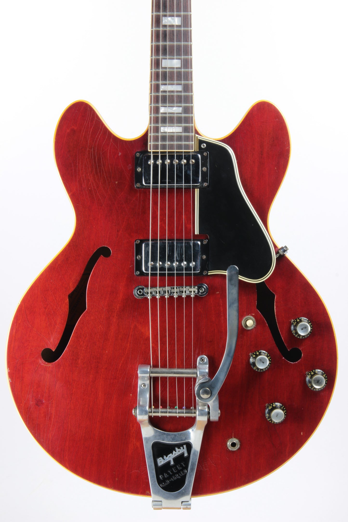 1966 Gibson ES-335 TDC Bigsby Cherry Red - Vintage Player-Grade 1960's Semi-Hollow Body