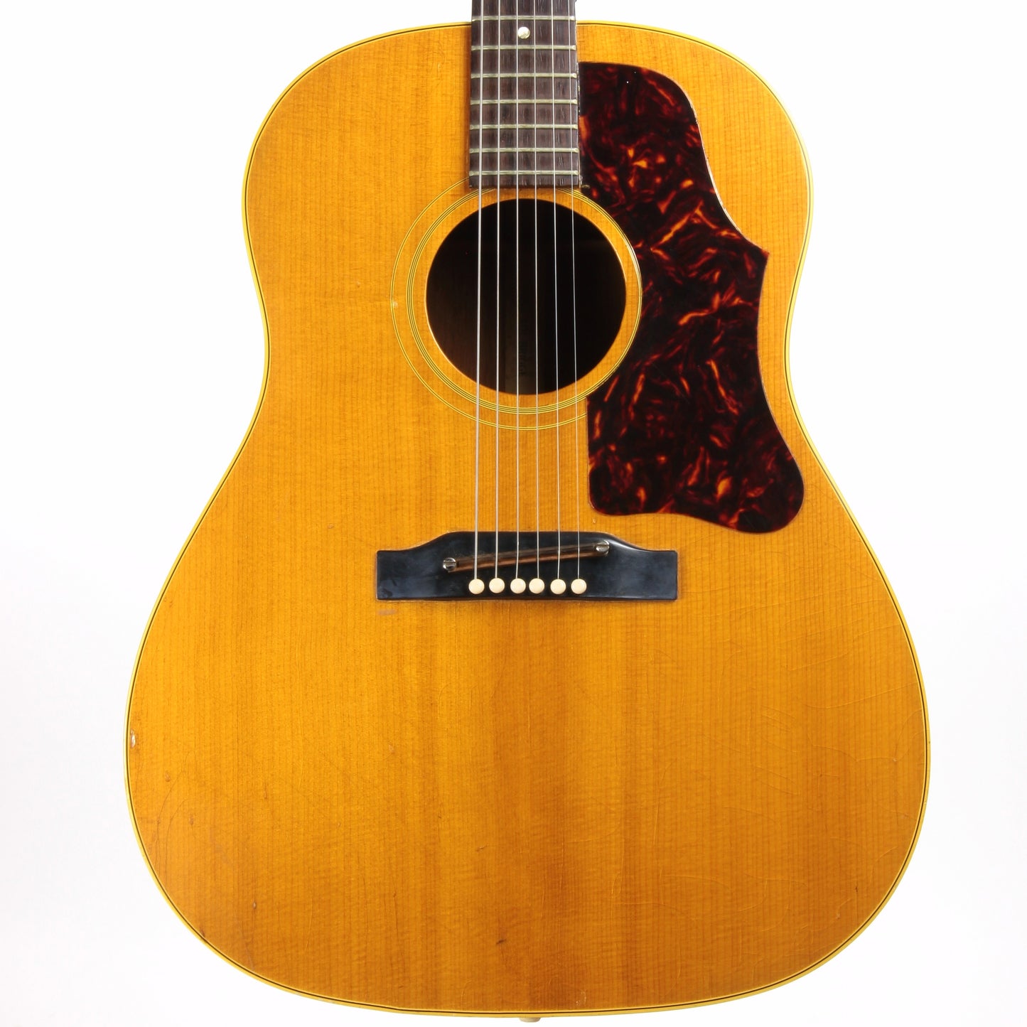 1963 Gibson J-50 Vintage Natural J-45 Flat Top Acoustic Guitar - Original Case, 1960's Dreadnought