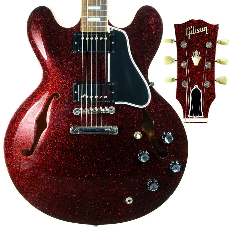 2008 Gibson Custom Shop 1963 ES-335 Red Sparkle -- MATCHING HEADSTOCK, Historic '63 Reissue, Block Inlays