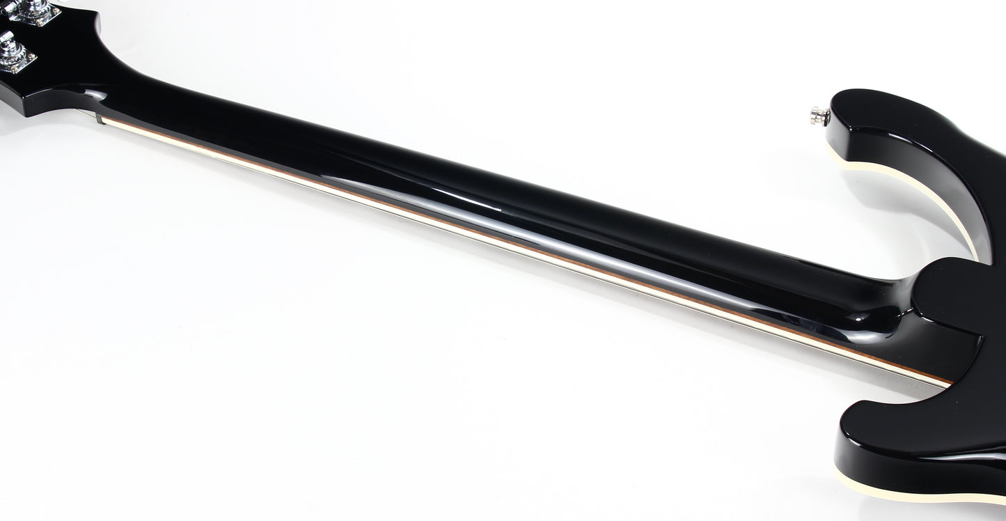 MINT 2022 Rickenbacker 4003 Electric Bass JG Jetglo Black - Triangle Inlays, Original Case