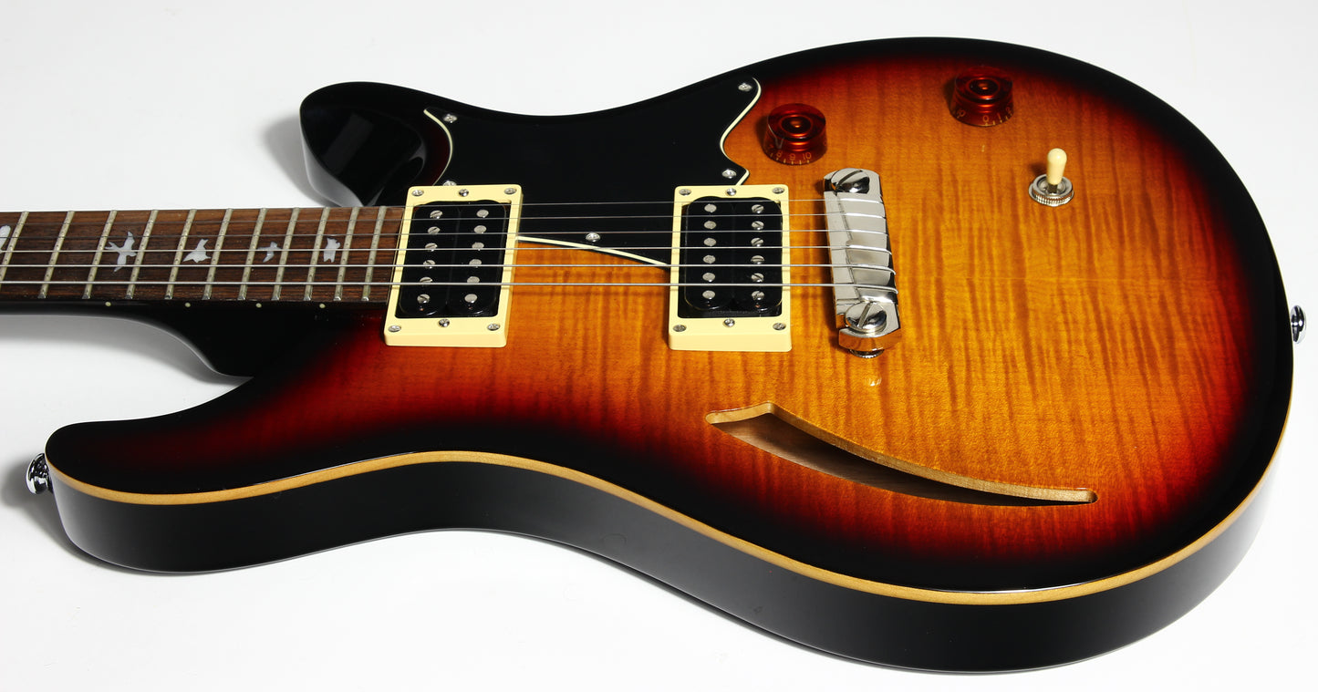 2012 PRS Custom 22 SE Semi-Hollow Flametop - Tri-Color Sunburst, Black Back!