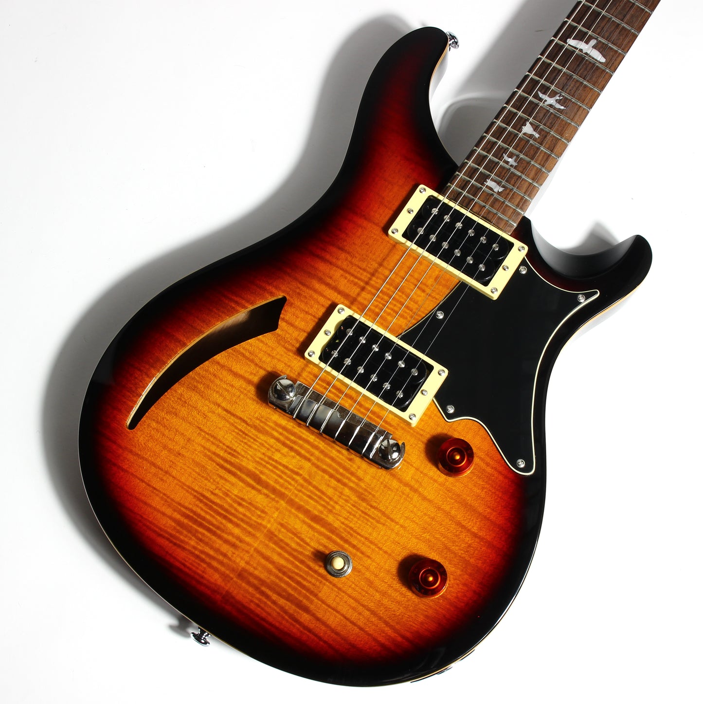 2012 PRS Custom 22 SE Semi-Hollow Flametop - Tri-Color Sunburst, Black Back!